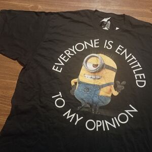 MINIONS T-SHIRT - 2XL / NWT Funny Movie Despicable Me Snarky Sarcastic Humor Tee